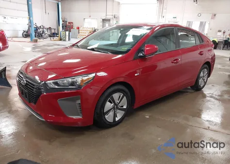2019 Hyundai Ioniq Hybrid Blue from USA, damaged, VIN KMHC65LC7KU180230